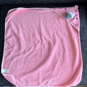 Cloud Island Baby’s Hooded Flamingo Bath Towel